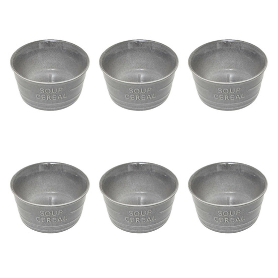 Lot de 6 bols en faïence