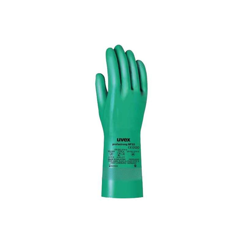 Gants de protection nitrile profastrong vert t8 uvex 700.0019sc.t8
