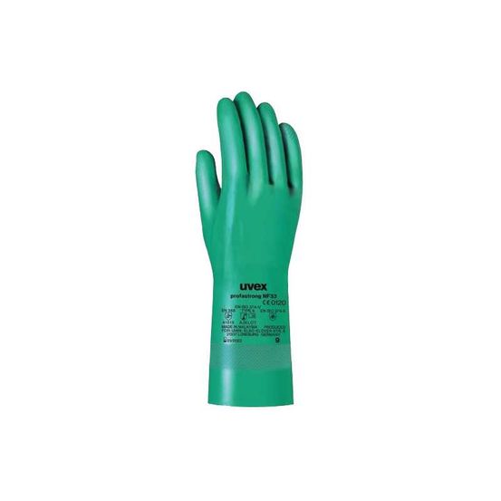 Gants de protection nitrile profastrong vert t8 uvex 700.0019sc.t8