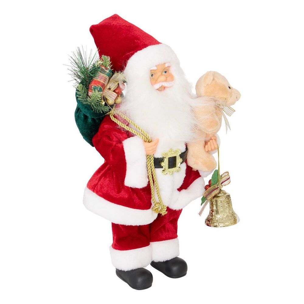 Père noël gava rouge h. 40 cm