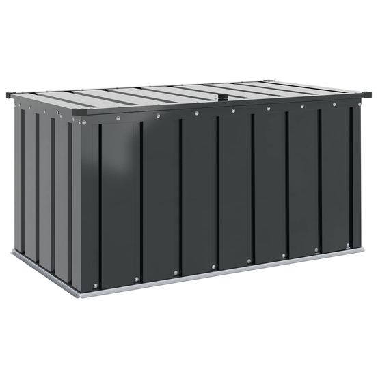 Boîte de rangement de jardin noir 101 x 56,5 x 50 cm acier