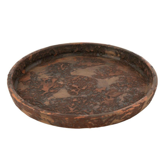 Plateau déco en terre cuite