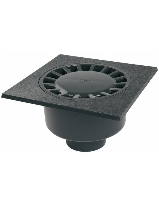Siphon sol pvc 200 nicoll évacuation d'eau au sol, grand débit, pvc robuste - nicoll