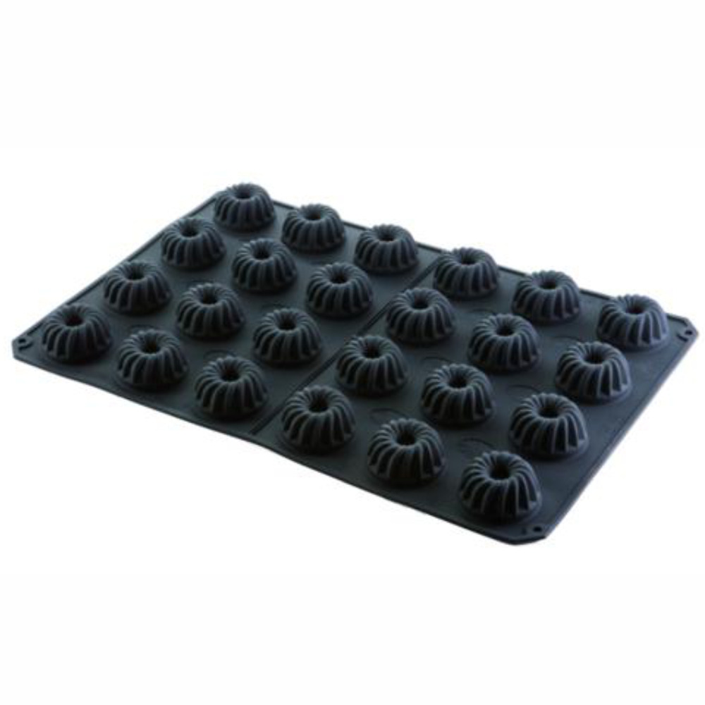 Moule silicone 600 x 400 mm pour 24 mini kougelhopfs - pujadas