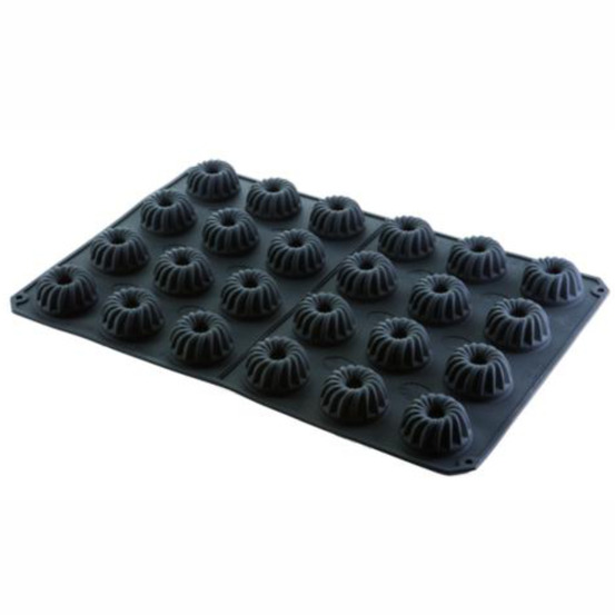 Moule silicone 600 x 400 mm pour 24 mini kougelhopfs - pujadas