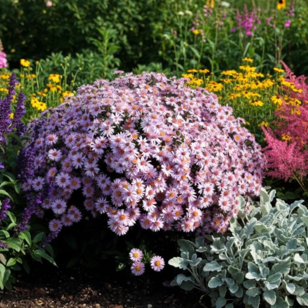Aster d'automne marjorie, aster dumosus lot de 5 godets