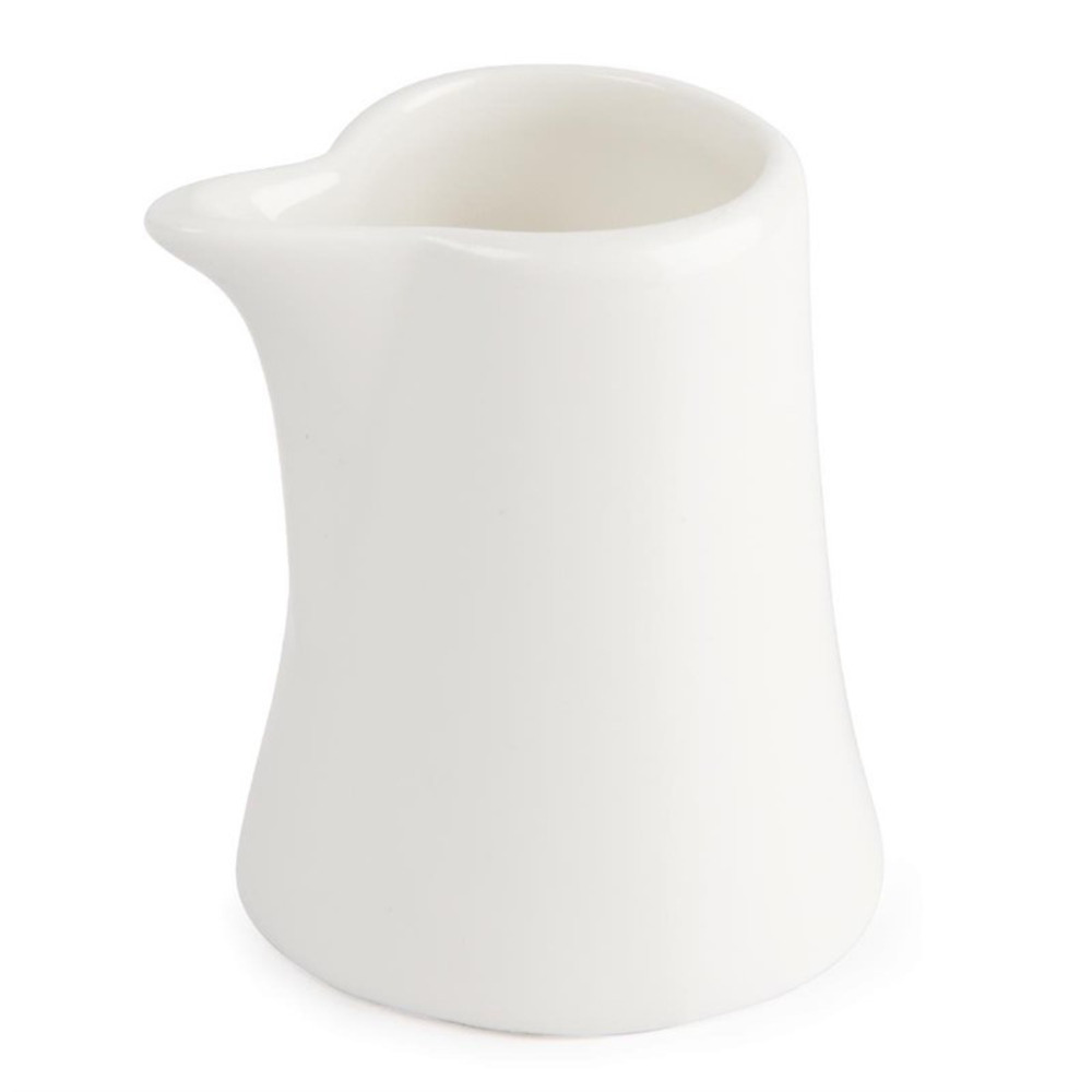 Minis pots à lait en porcelaine fine 50ml lot de 12 lumina