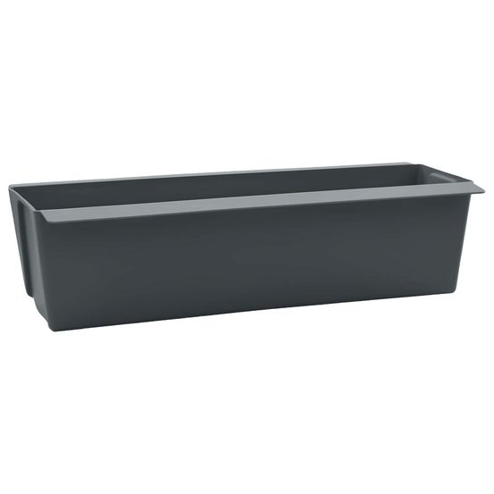 Caisses à fleurs pour palettes euro 24 pc gris polypropylène