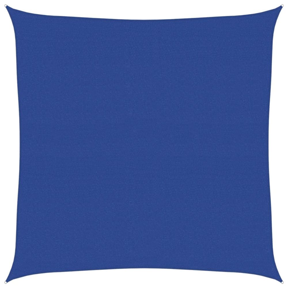 Voile d'ombrage 160 g/m² carré bleu 6x6 m pehd