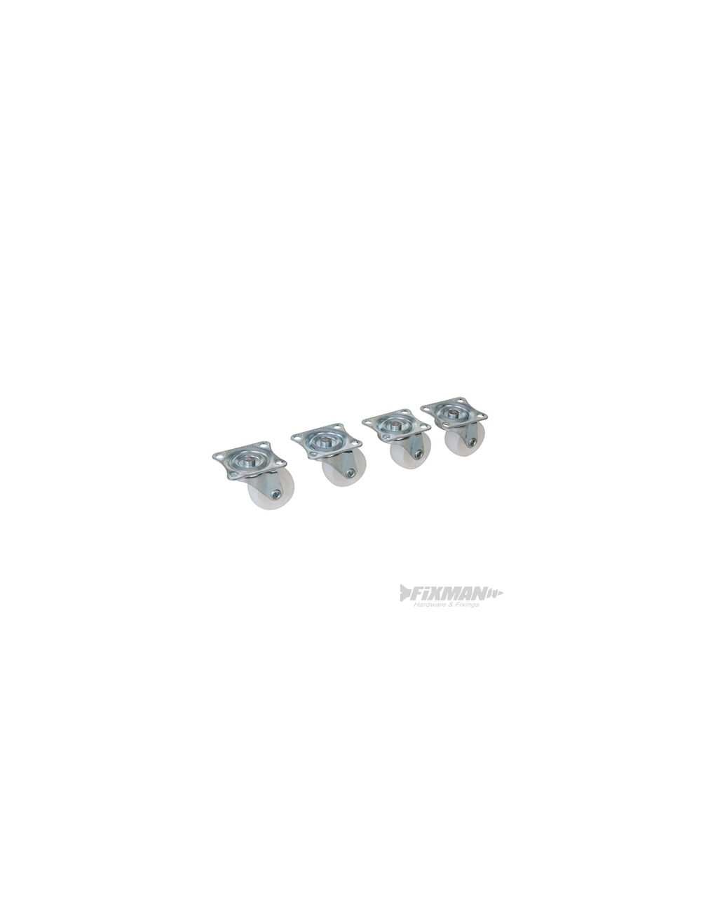 Fixman - roulettes pivotantes à usage léger, 4 pcs - 31 mm