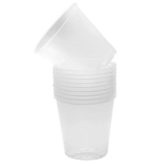Pot transparent pour plantes - pot transparent troué de culture - pot de 6cm - x5 unités