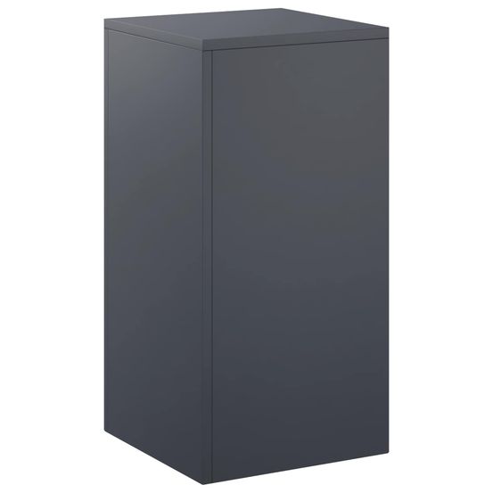 Support de plante anthracite 30 x 30 x 60 cm acier inoxydable