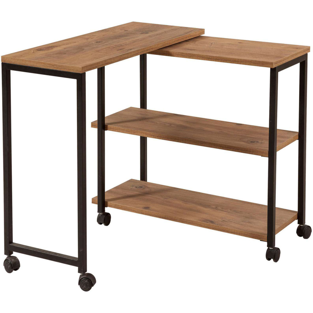 Bout de canapé en aggloméré avec métal melin