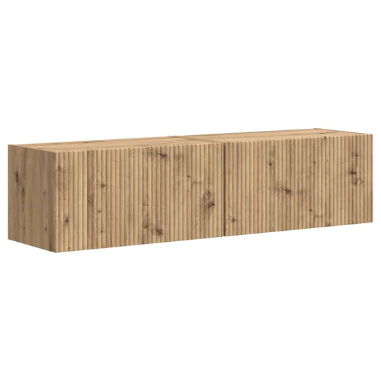 Meuble tv mural 2 pcs chêne artisan 60 x 31 x 29.5 cm