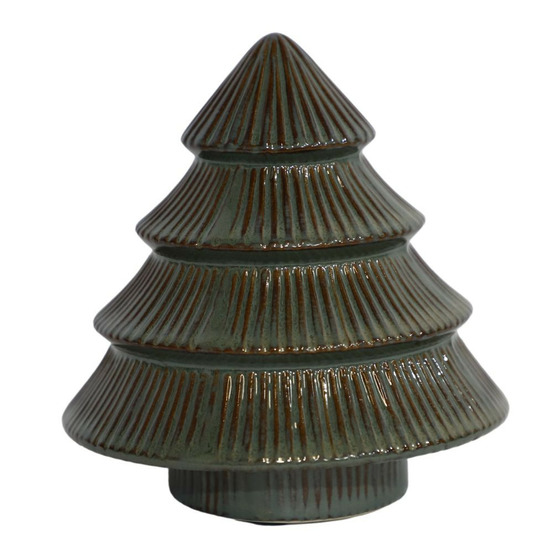 Sapin en céramique émaillée verte ø9.5 x 10.5 cm