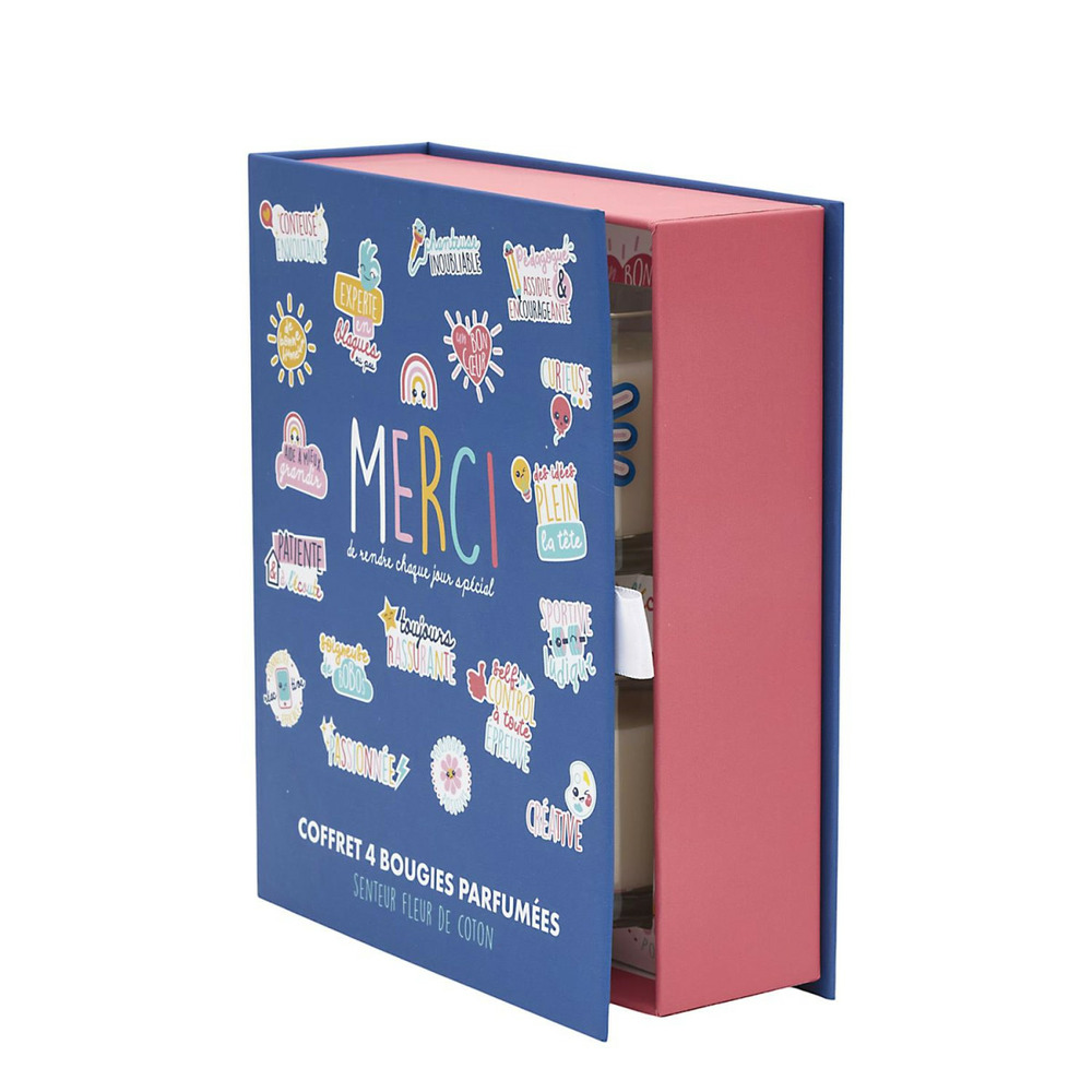 Coffret 4 bougies parfumées 