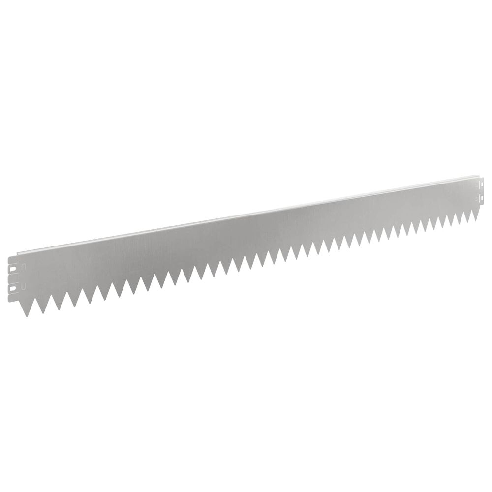 Bordure de pelouse 30 pc 103 x 10 cm acier argenté