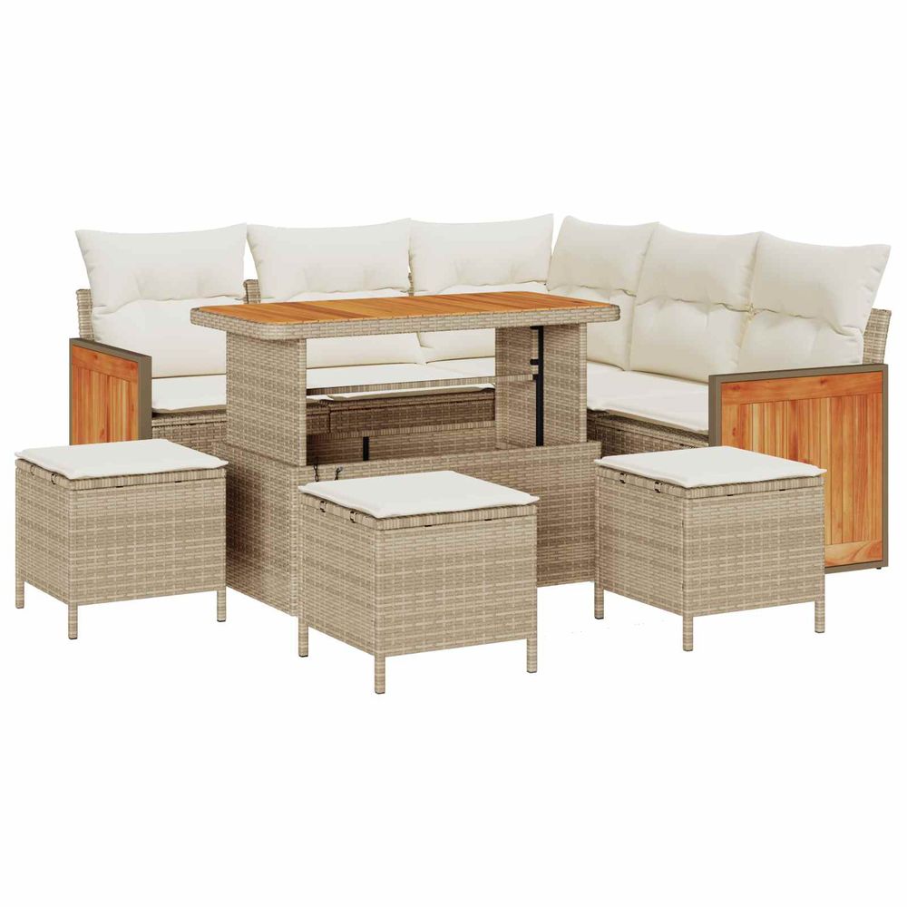 Ensemble de canapé de jardin 9 pc 9-nombre de places