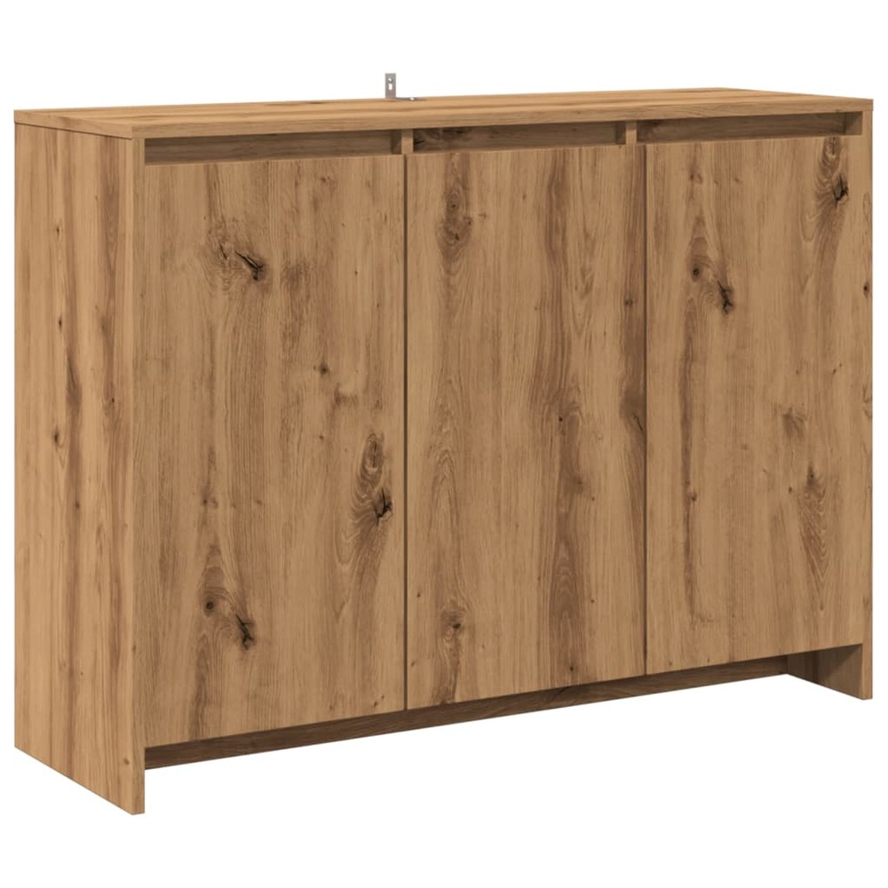 Buffet bahut commode armoire meuble de rangement organisateur cuisine salle de séjour salon artisanal 102 x 33 x 75 cm bois d