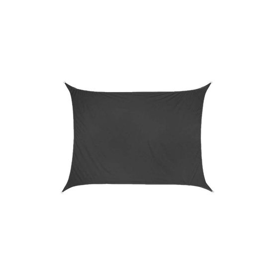 Toile d'ombrage rectangulaire 4 x 3 mètres gris