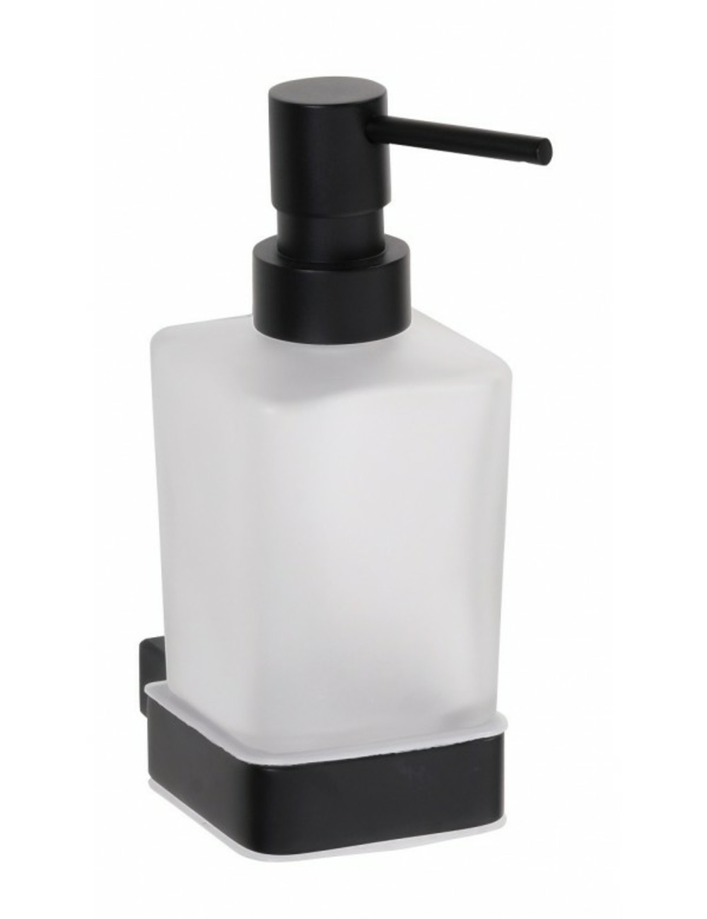 Distributeur de savon liquide nero en laiton noir et verre 250ml