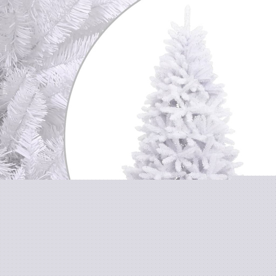 Sapin de noël artificiel à charnières avec support blanc 270 cm
