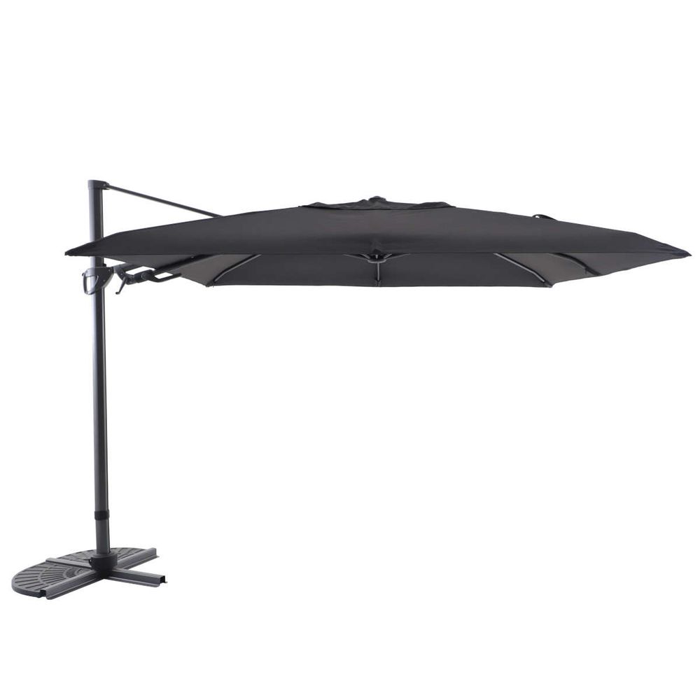 Parasol deluxe + en alu anthracite