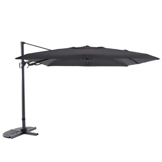 Parasol deluxe + en alu anthracite