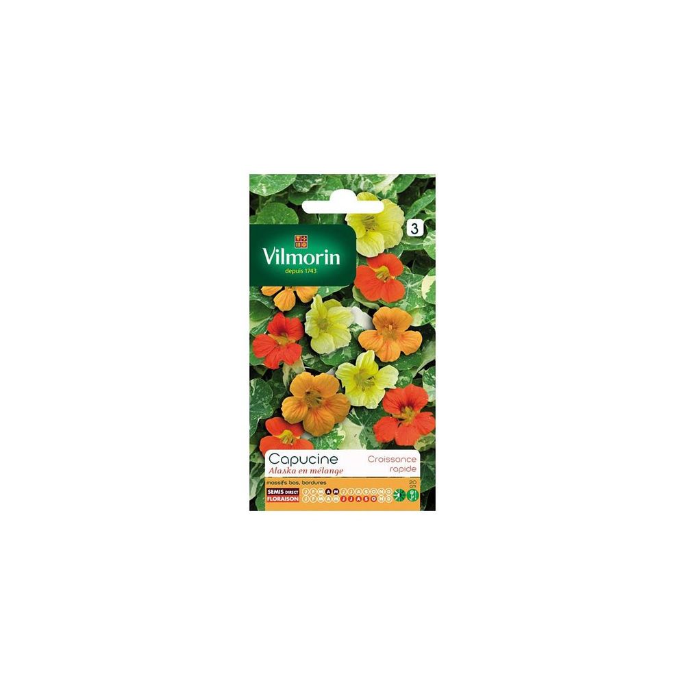 Sachet graines capucine alaska en mélange