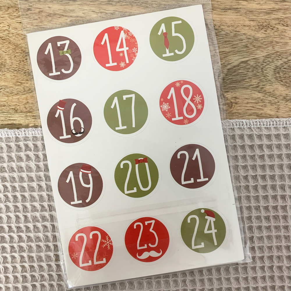 Kit de 24 sachets neutres pour fabriquer son calendrier de l'avent maison