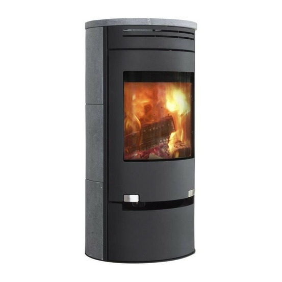 Poele a bois - aduro 1.1sk - 50315 - 6 kw - stratite gris