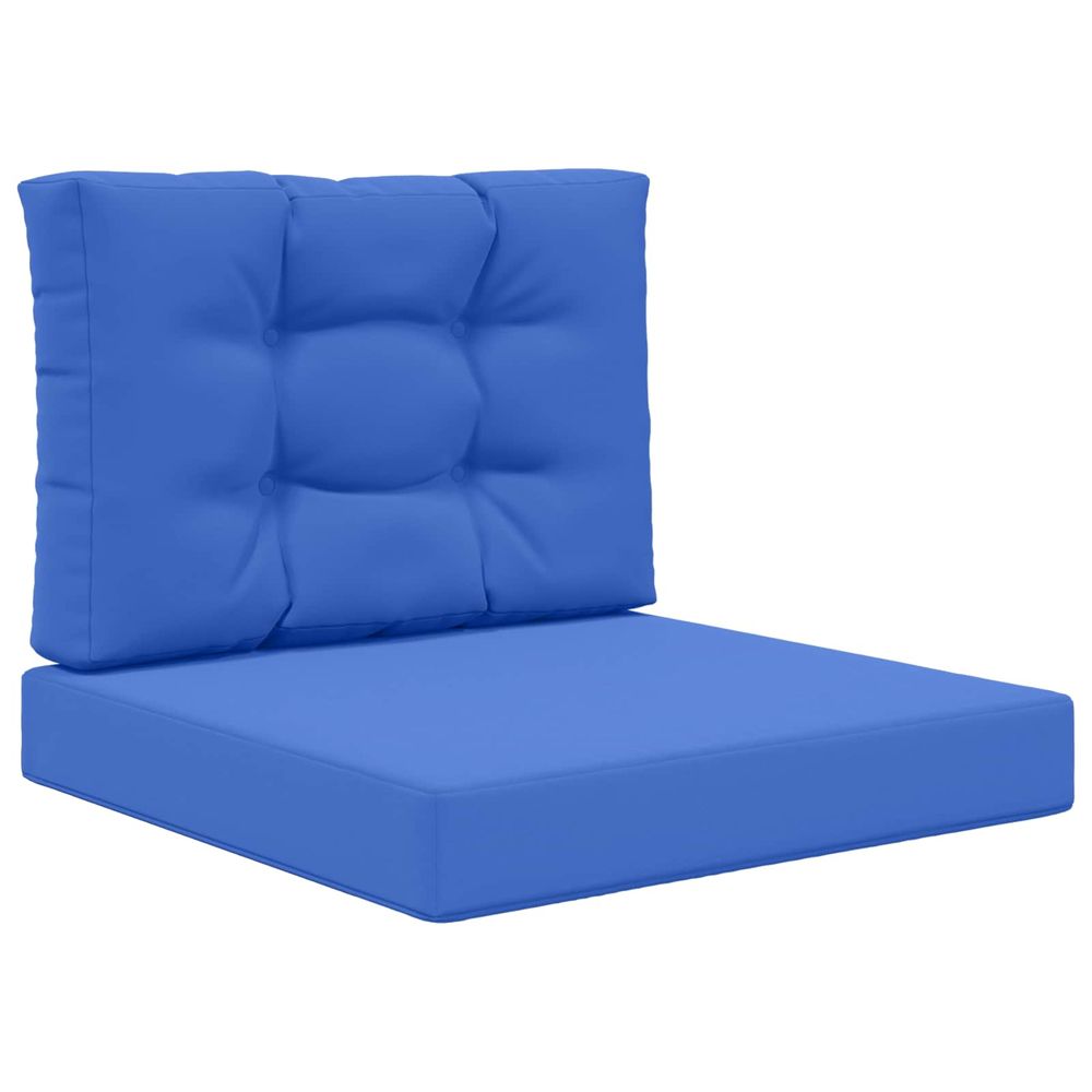 Coussin de canapé d'extérieur polyester bleu royal 60 x 60 cm