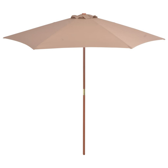 PARASOL AVEC MAT EN BOIS 270 2-(868022)