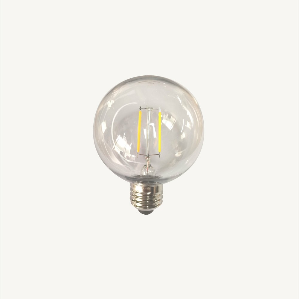 Ampoule solaire à filements e27 - 0,14w - blanc chaud - forme g80