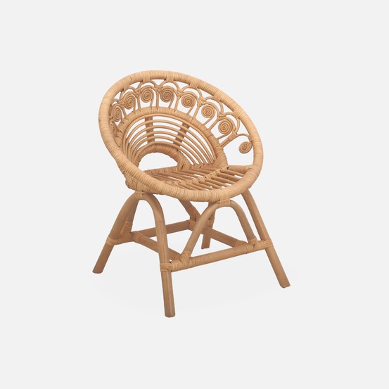 Fauteuil enfant bohème rotin