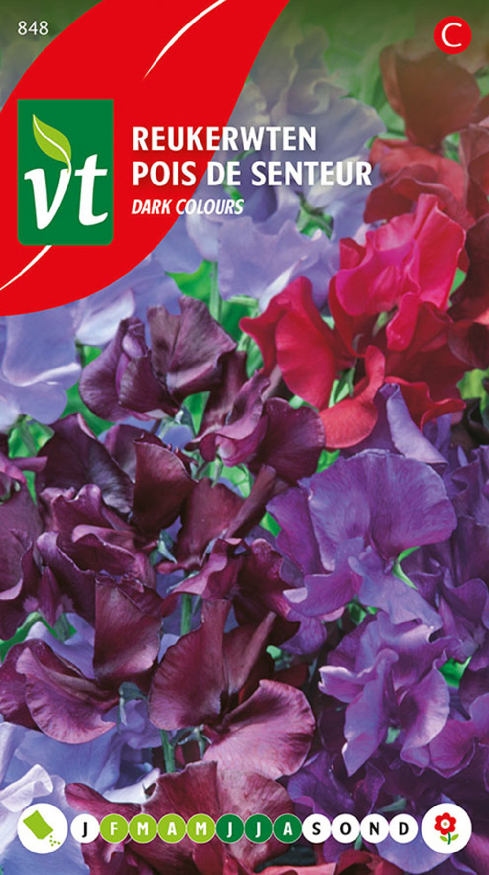 Pois de senteur dark mix - ca. 4 gr (livraison gratuite)