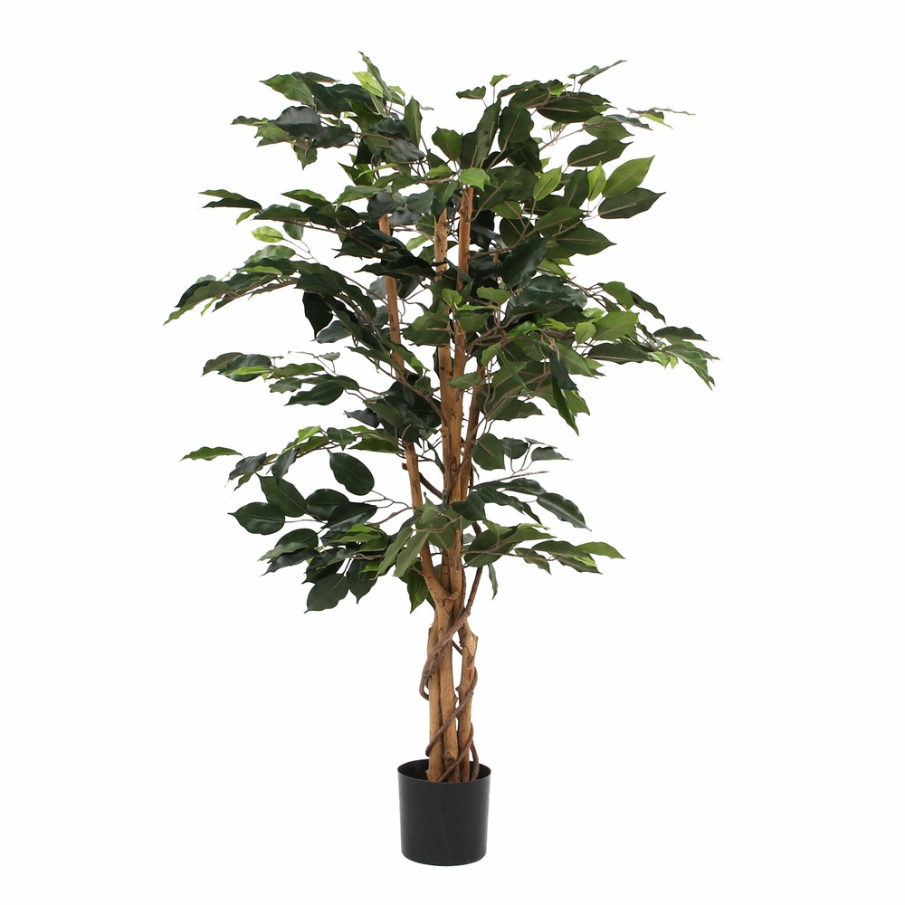 Mica decorations plante artificielle ficus - h110 cm - vert