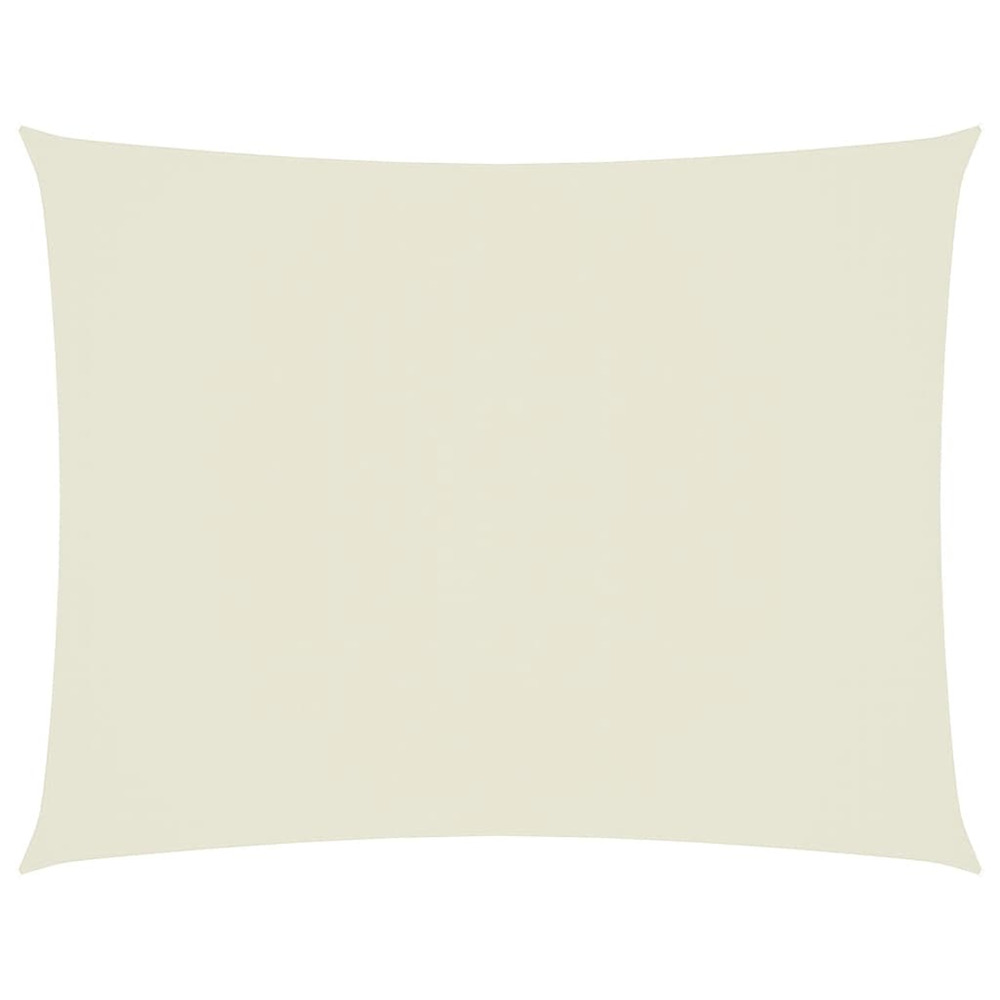 Voile de parasol tissu oxford rectangulaire 6x7 m crème