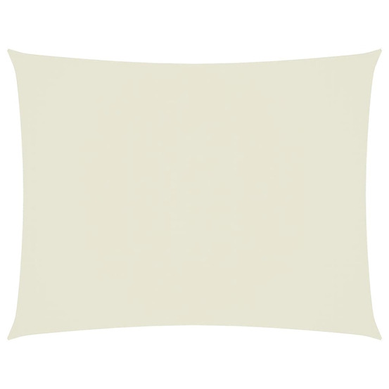 Voile de parasol tissu oxford rectangulaire 6x7 m crème