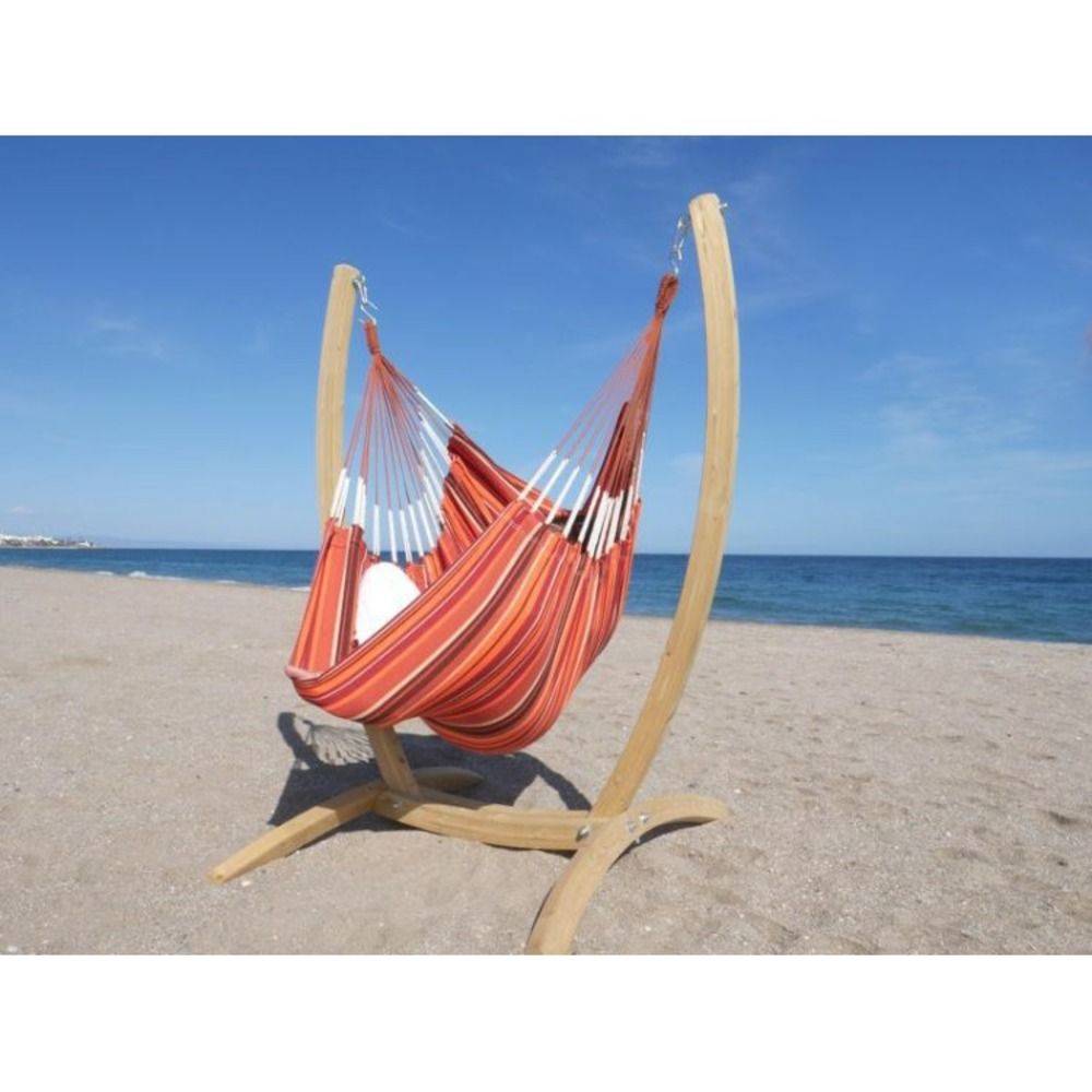Hamac chaise andalou xl avec support en bois