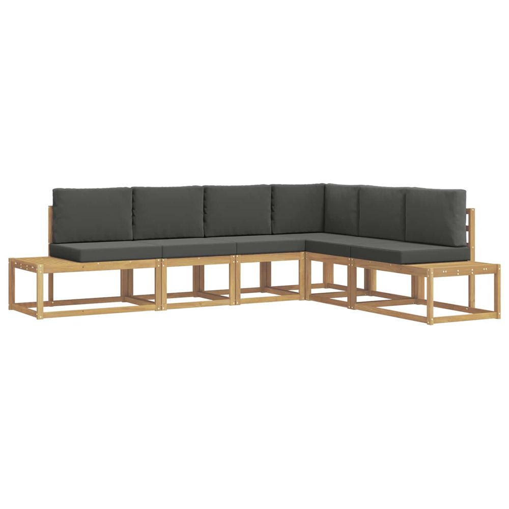 Ensemble de canapés d'extérieur 4 pièce blanc et anthracite