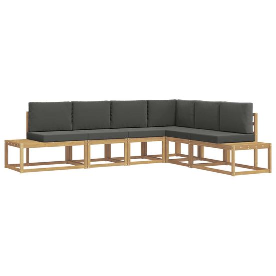 Ensemble de canapés d'extérieur 4 pièce blanc et anthracite
