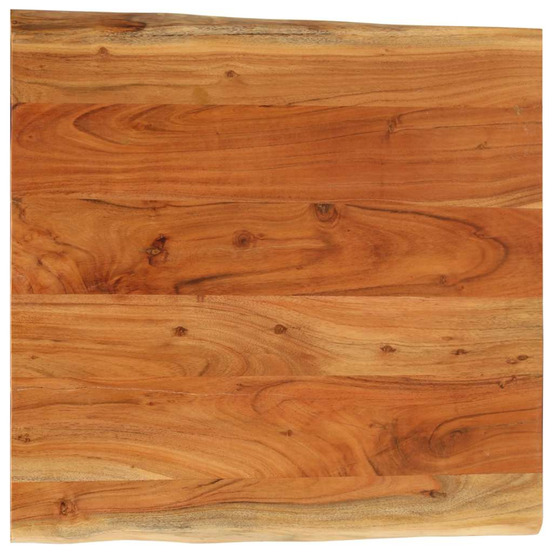 Dessus de bureau 80x80x2,5 cm carré bois massif d'acacia