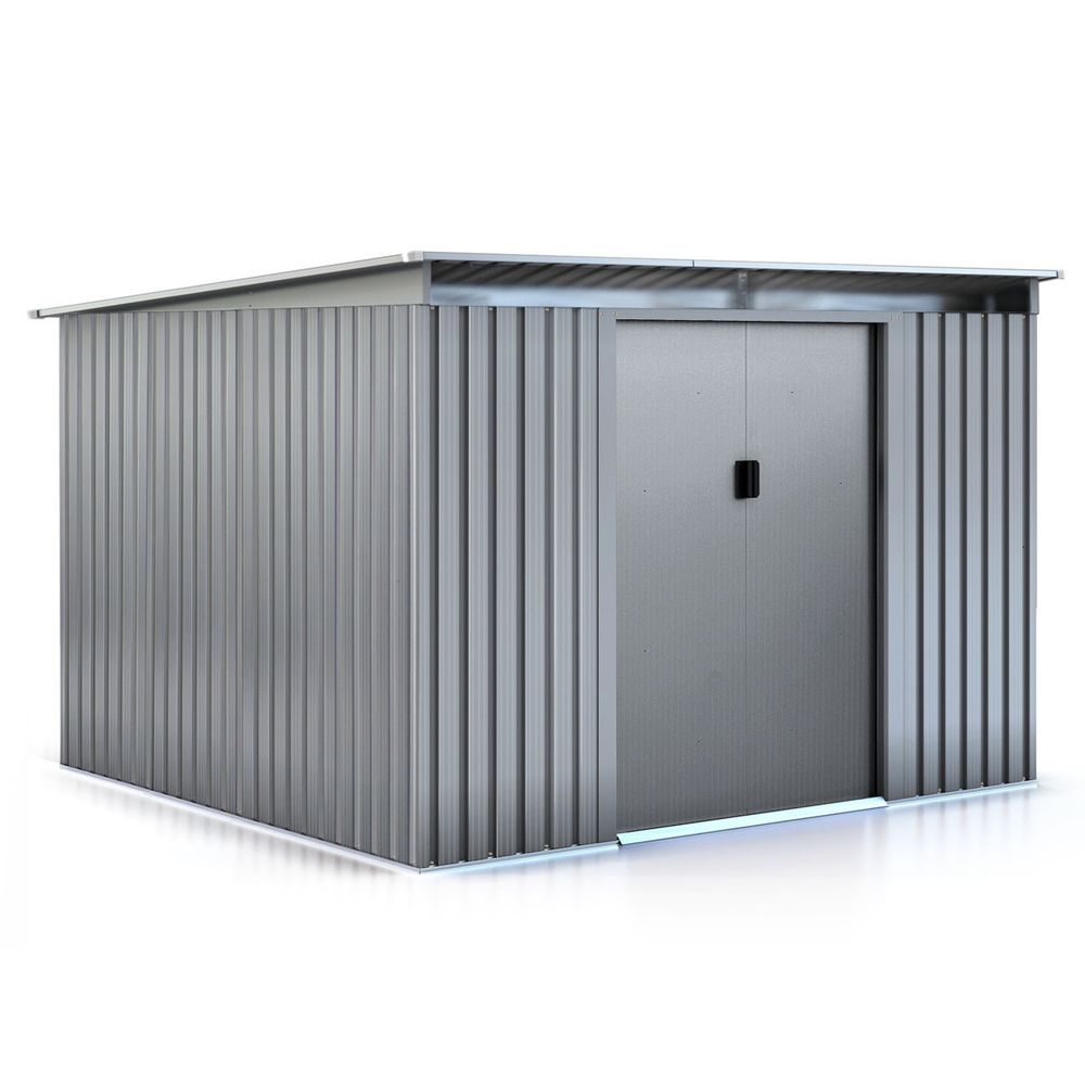 Abri de jardin métal toit plat 