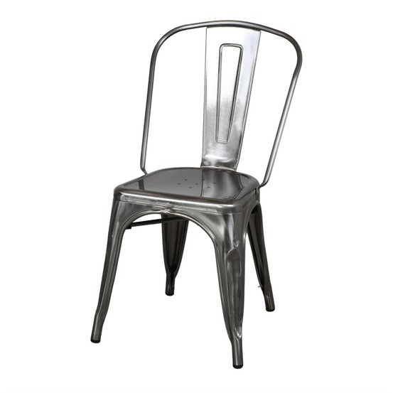 Chaise en métal avec un style industriel - modèle 062 - métal vernis