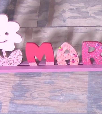 DIY déco : personnaliser son prénom