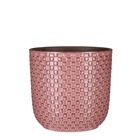Mica decorations - cache-pot en céramique rose clair d21,5