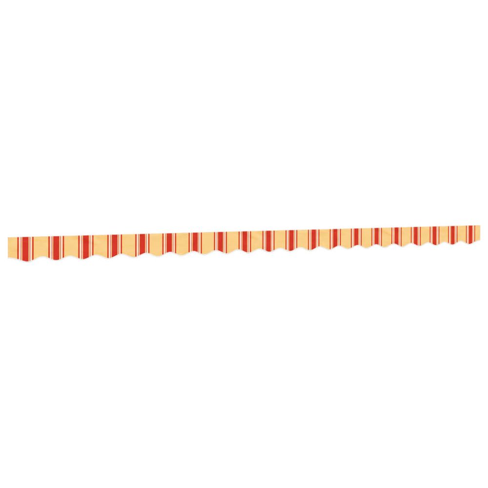 Tissu de remplacement de cantonnière d’auvent jaune orange 500 cm