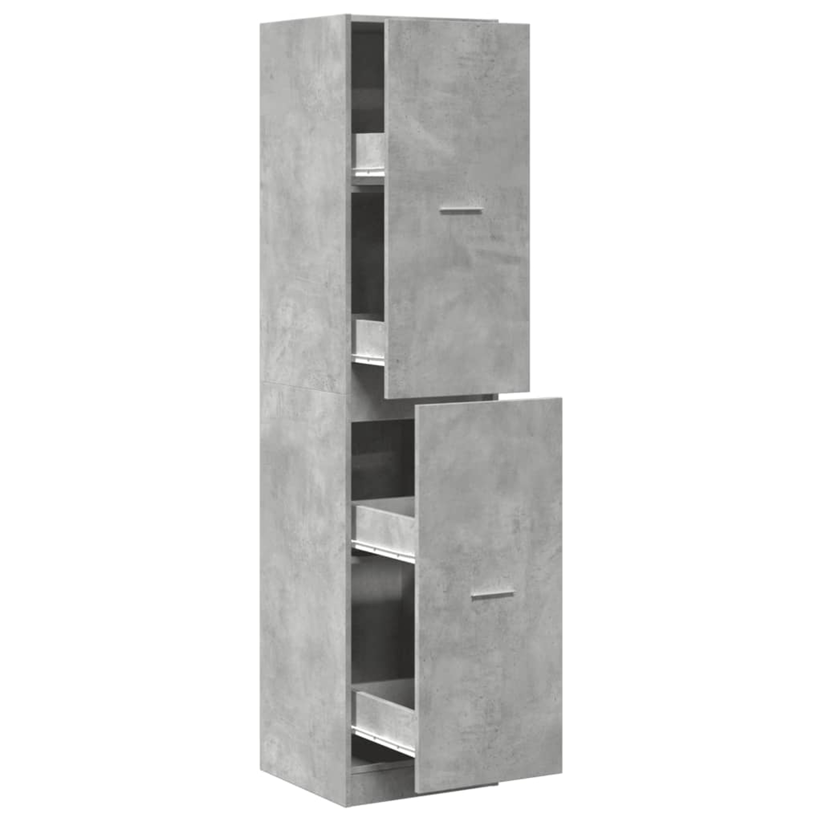Armoire d'apothicaire gris béton 40x41x174,5 cm bois ingénierie