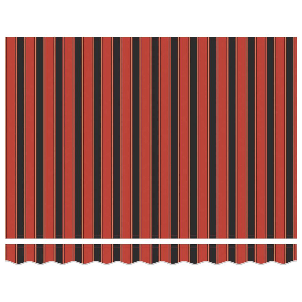 Auvent rétractable orange et marron 300 x 250 cm